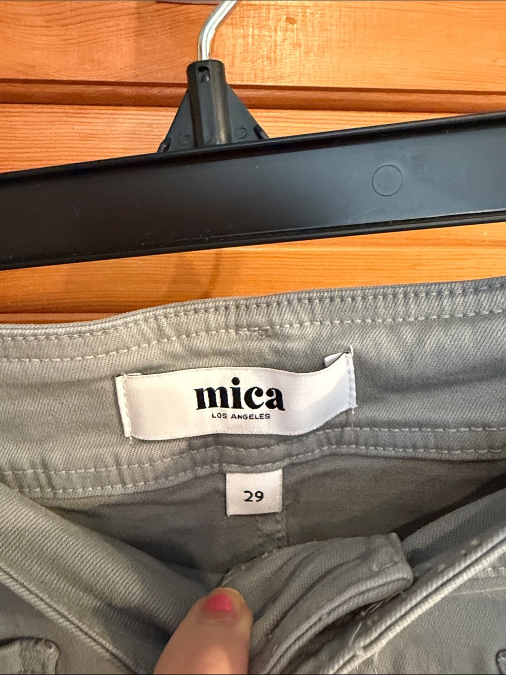 Wide-Leg Women's Jeans in Light Sage/Gray - Picture 2 of 3